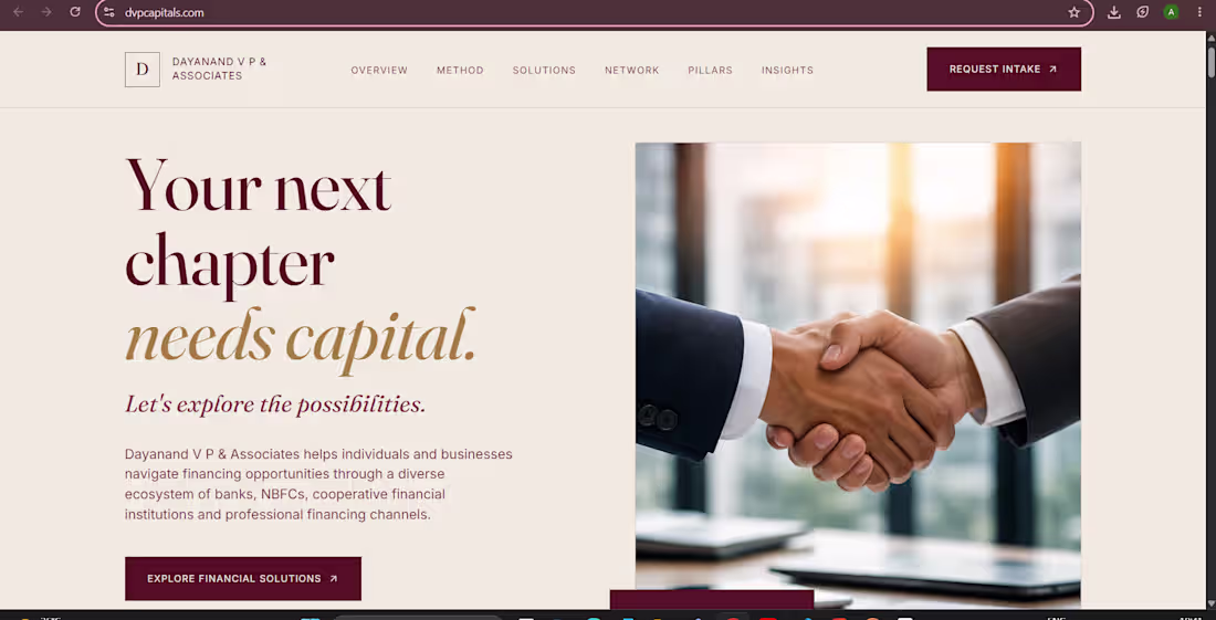 Cover image for DVP Capitals is a modern