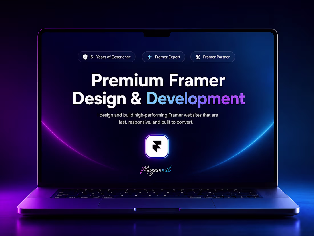 Cover image for Framer Website | Design + Build, Multi-Page, CMS, AI integration