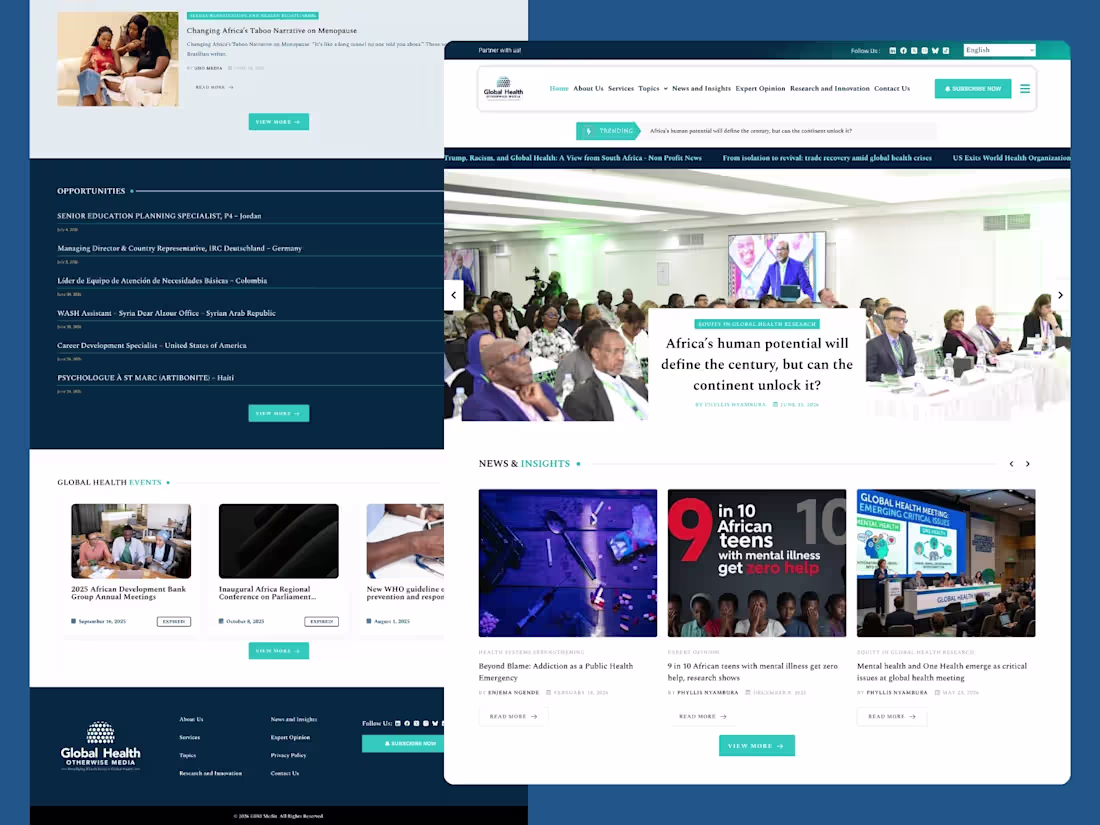 Cover image for WordPress Media Platform for Global Health Otherwise
