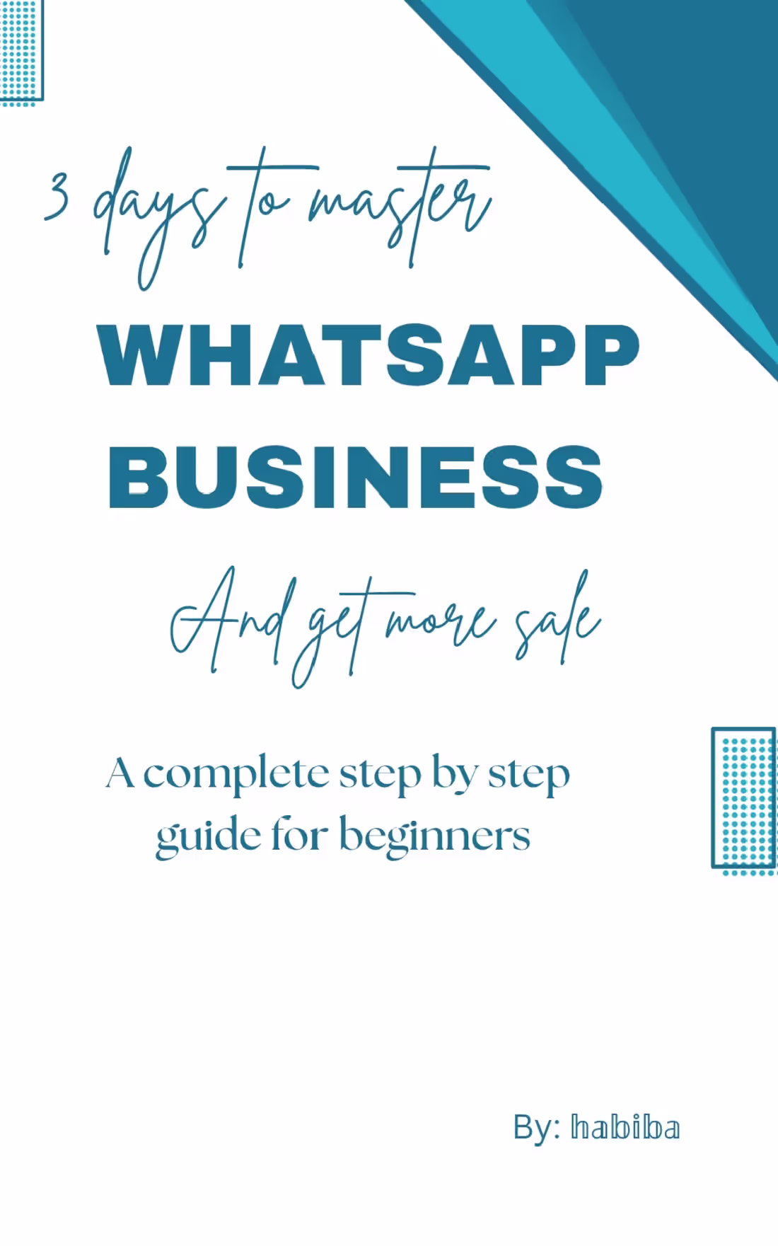 Cover image for WhatsApp Business eBook Cover Design