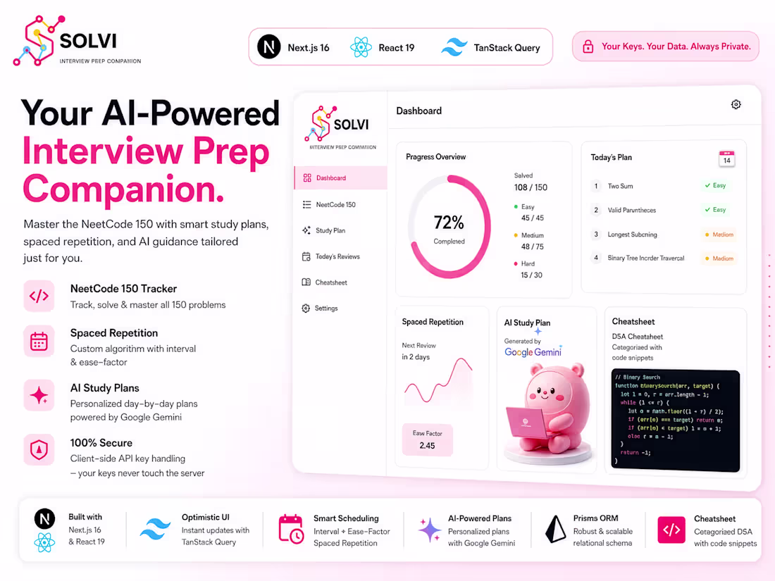 Cover image for Built Solvi, an AI-powered interview