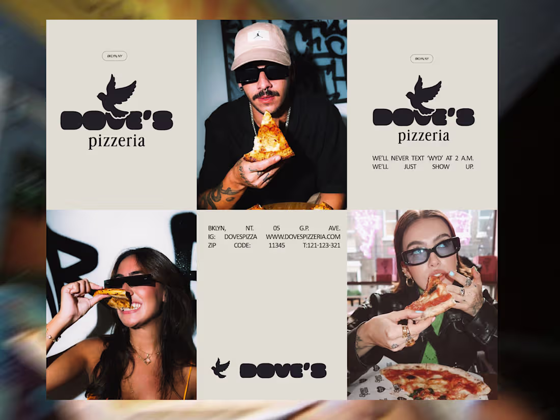 Cover image for Brand Strategy & Identity - Dove's Pizzeria