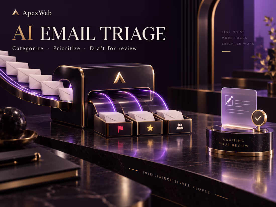 Cover image for AI Email Triage with Human-Reviewed Reply Drafts