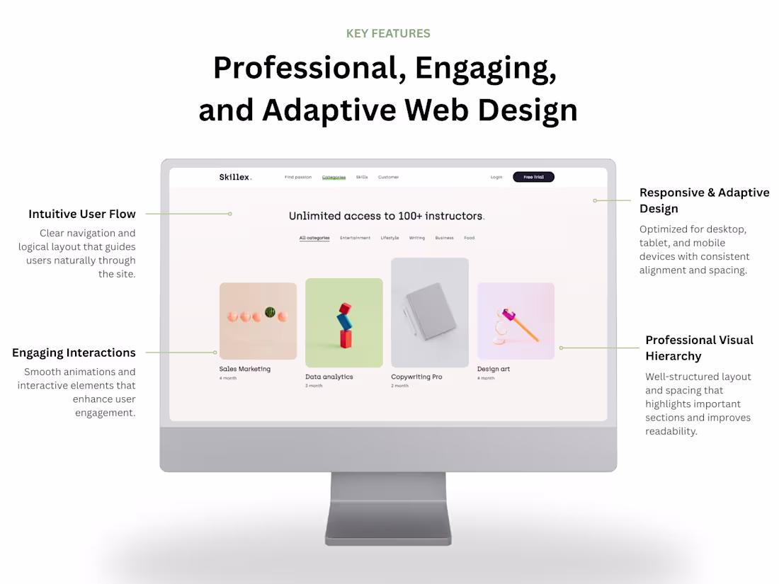Cover image for Designed and developed Skillex, an