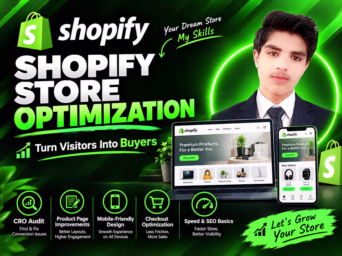 Cover image for Shopify Store Optimization — Turn More Visitors Into Buyers