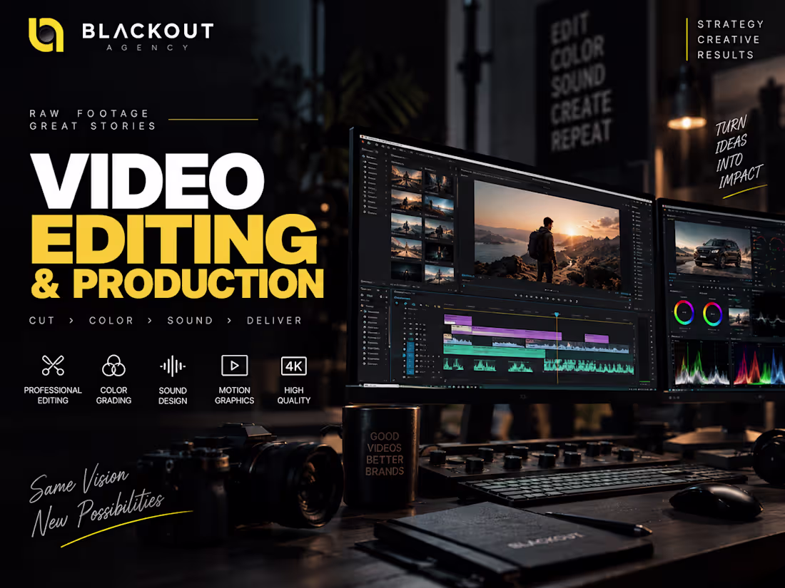 Cover image for Professional Video Editing & Post-Production