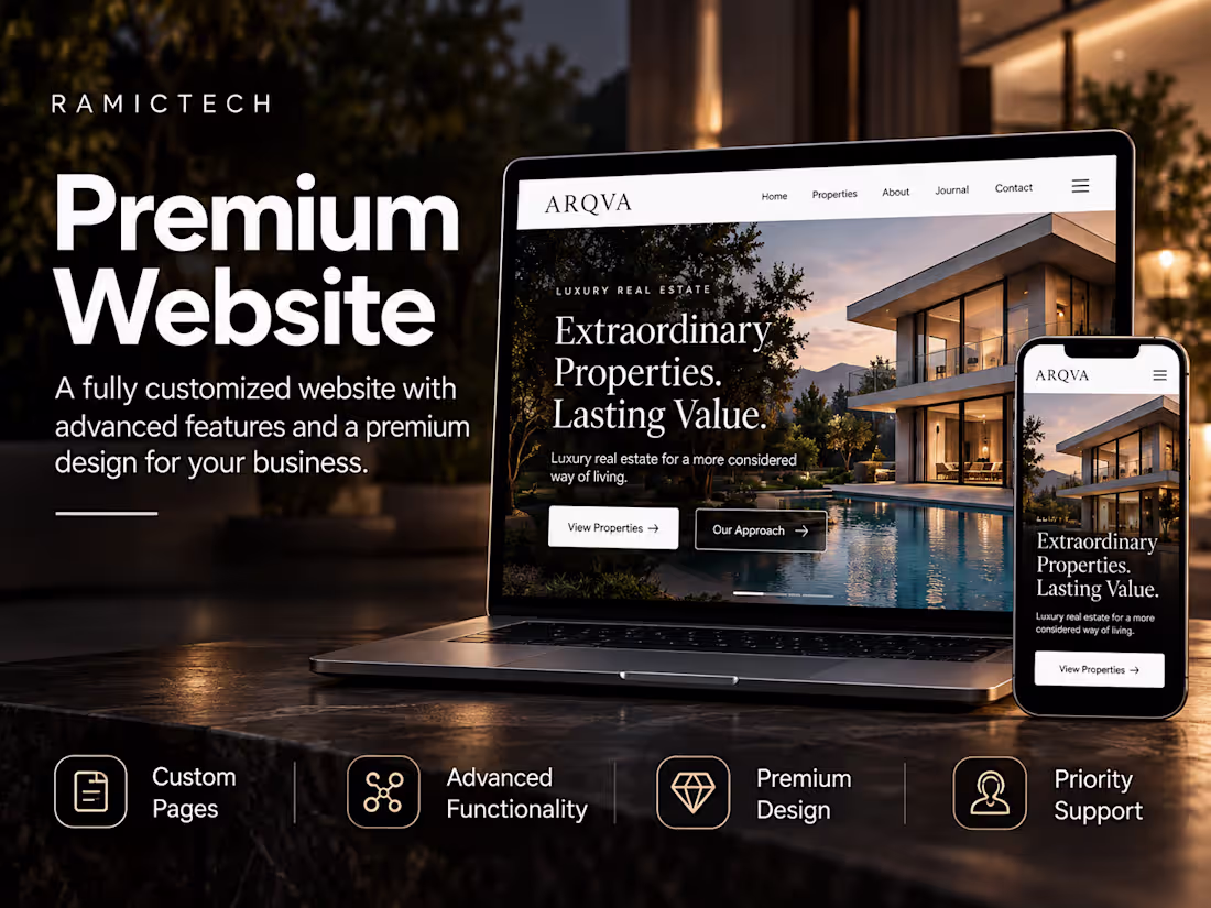 Cover image for Premium Custom Website Design & Development