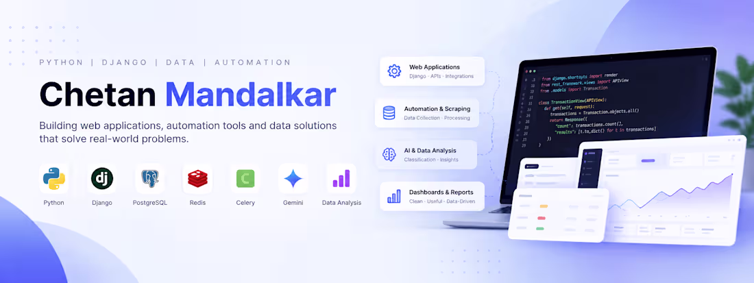 Cover image for Python & Django Business Automation