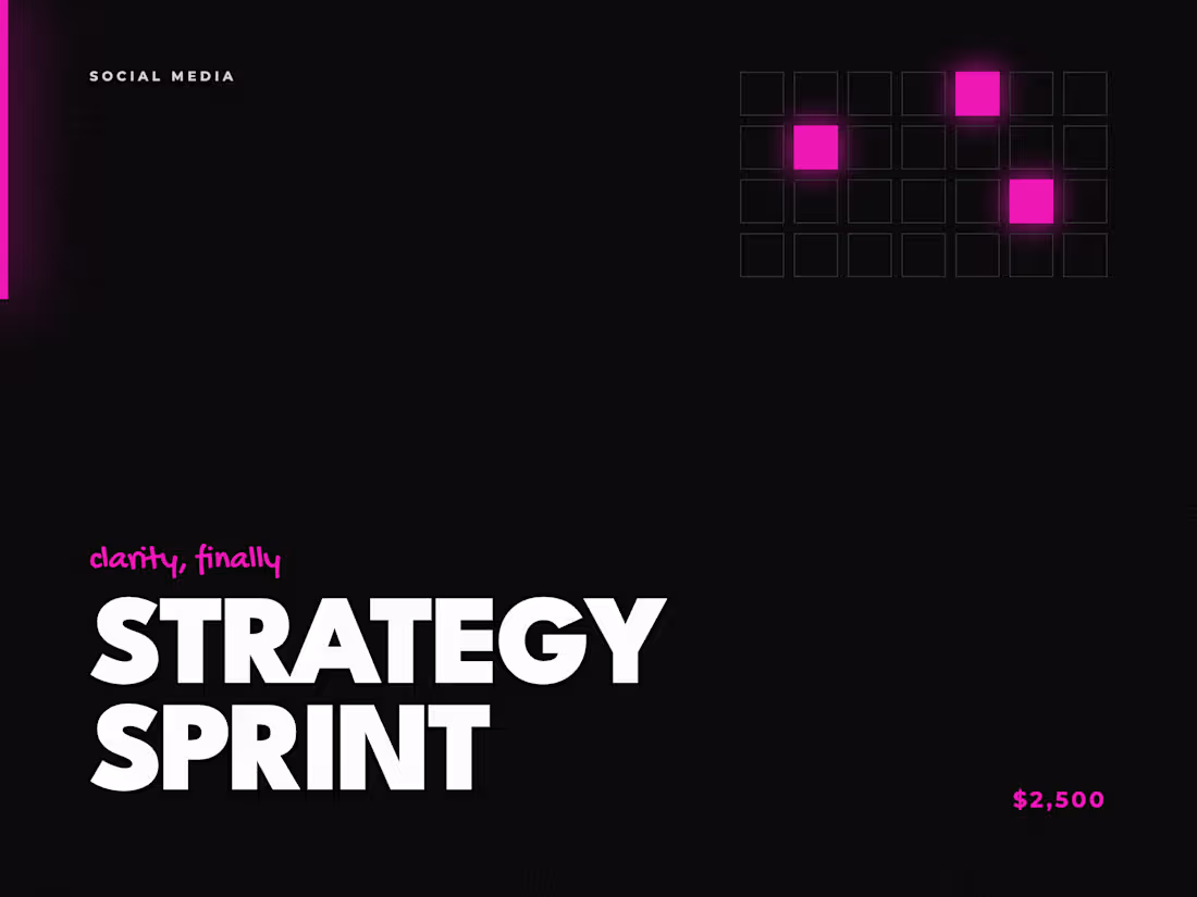 Cover image for Social Media Strategy Sprint