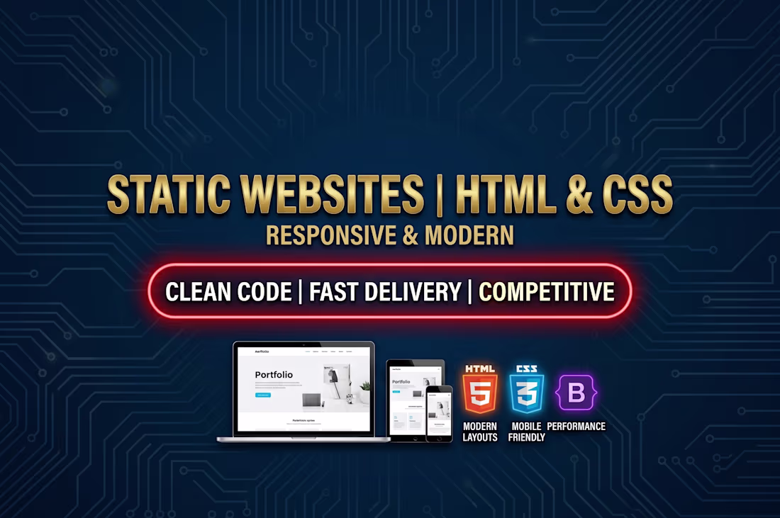 Cover image for High-Performance Static Websites with HTML, CSS
