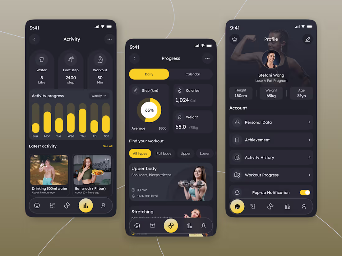 Cover image for Here is my Fitness Tracker App | Activity Tracker App | Heal...