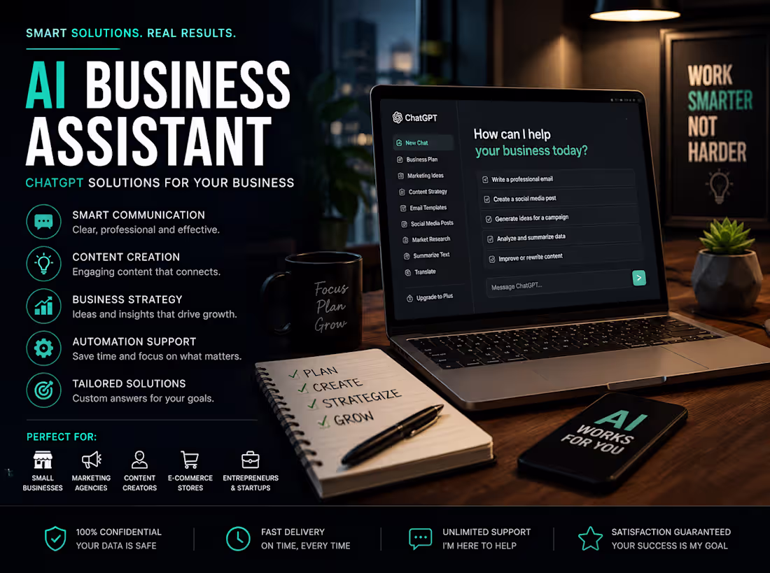 Cover image for Asistente de IA para Emprendedores y Pequeñas Empresas