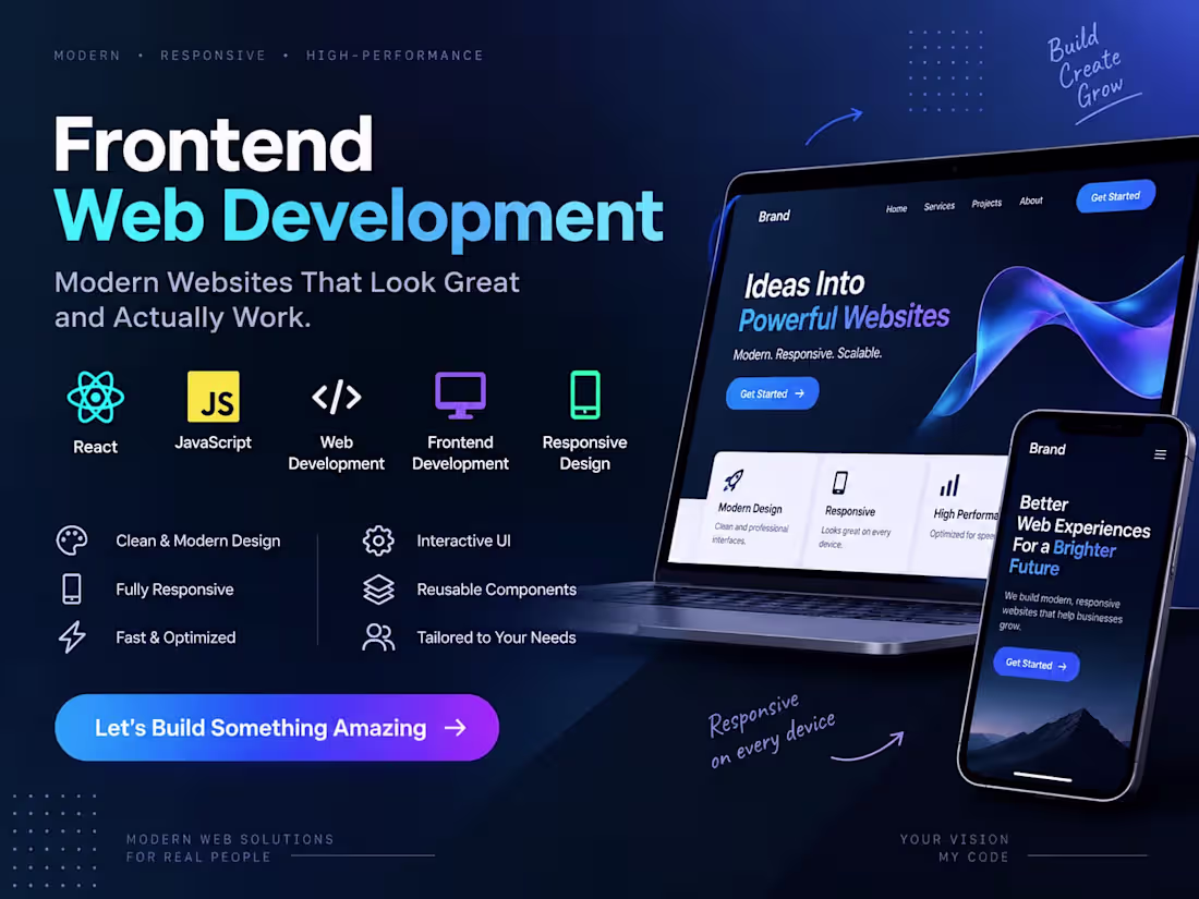 Cover image for Custom React Website Development