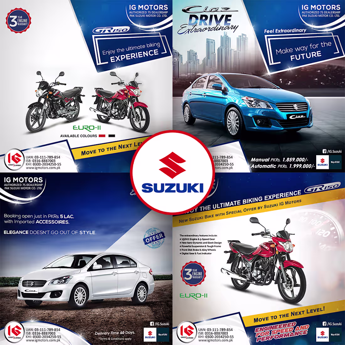 Cover image for Pak Suzuki / IG Motors - Automotive Social Media Ad Campaign