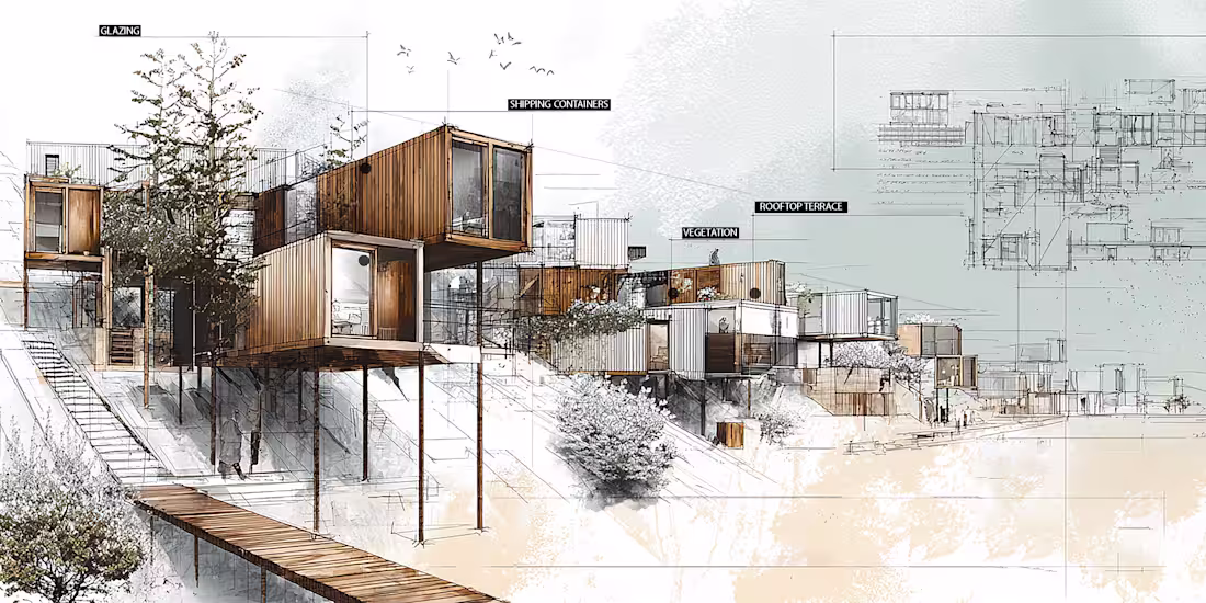 Cover image for Exploring modular design through the idea of a shipping cont...