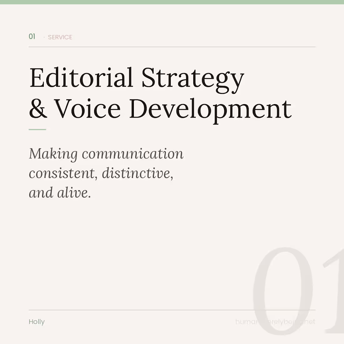 Cover image for Editorial Strategy & Voice Development