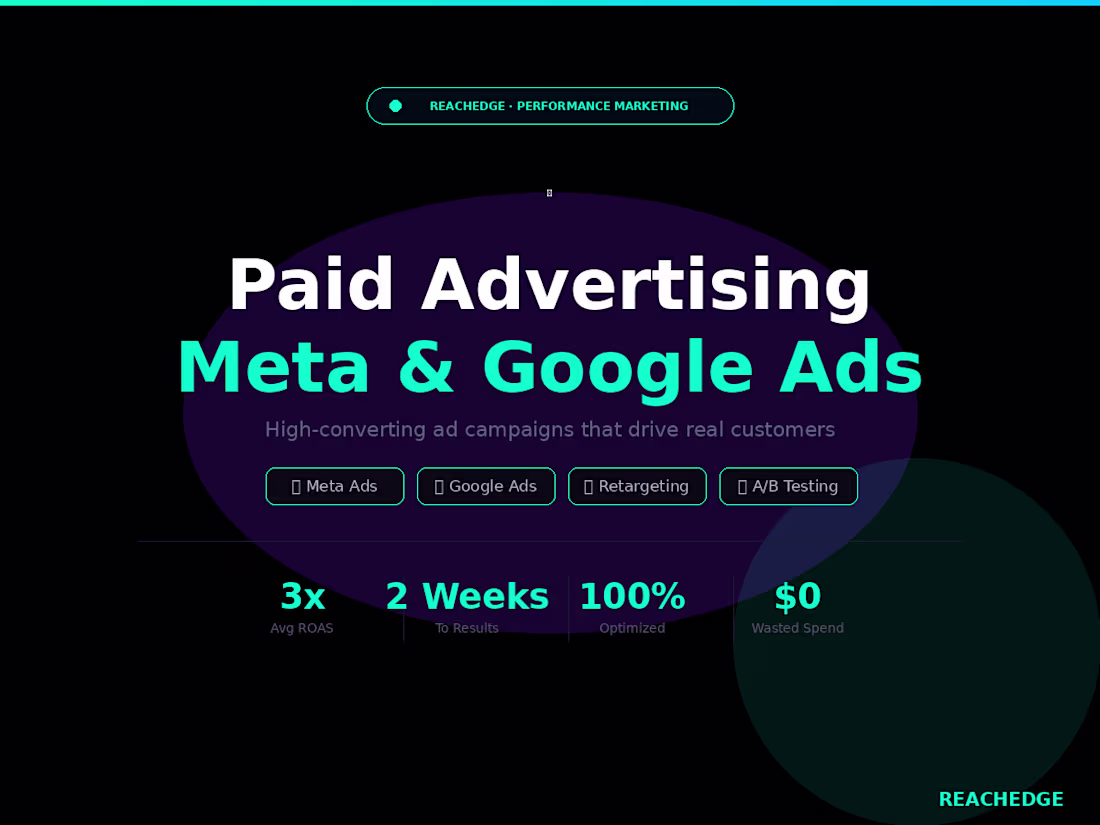 Cover image for Meta & Google Ads Management — High ROAS Campaigns