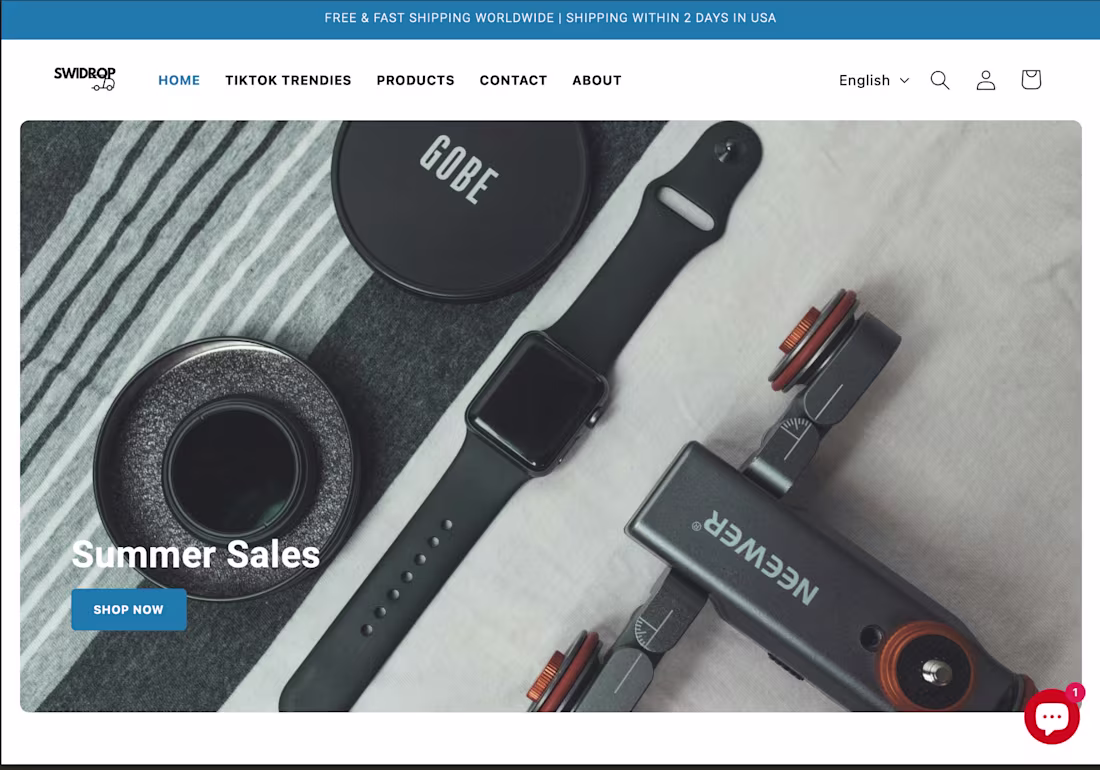 Cover image for Swidrop - E-commerce Website