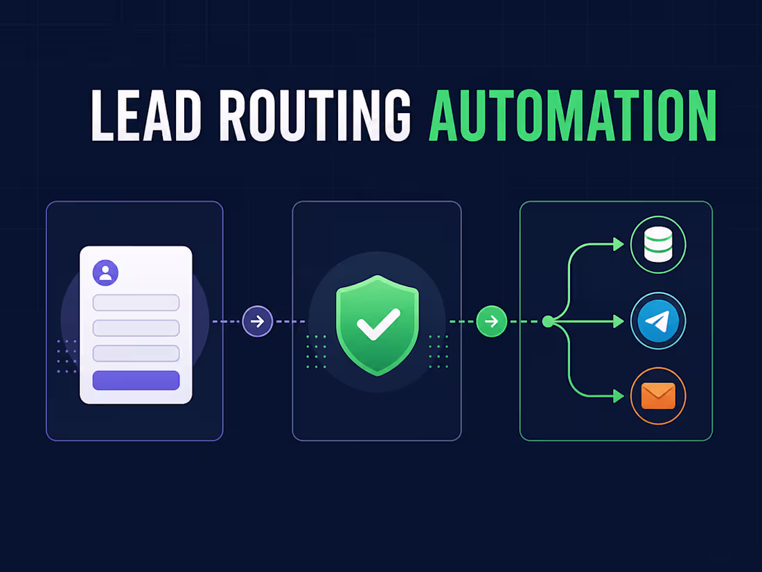Cover image for n8n Lead Capture & CRM Routing Automation
