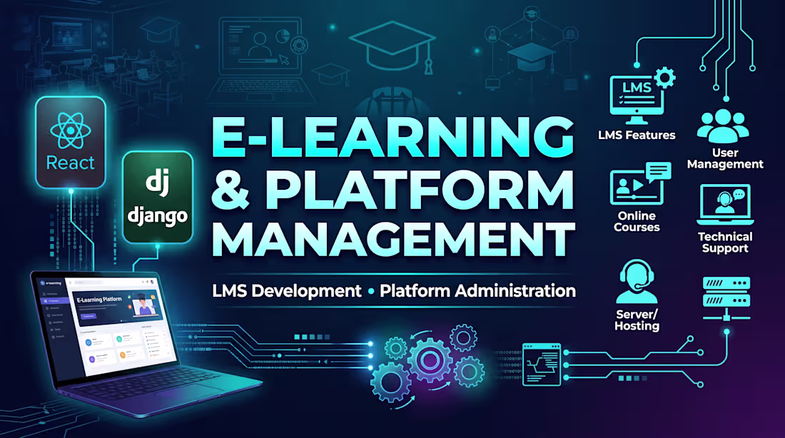 Cover image for E-Learning Platform Development & Management