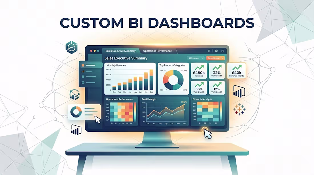 Cover image for Custom Business Intelligence Dashboard