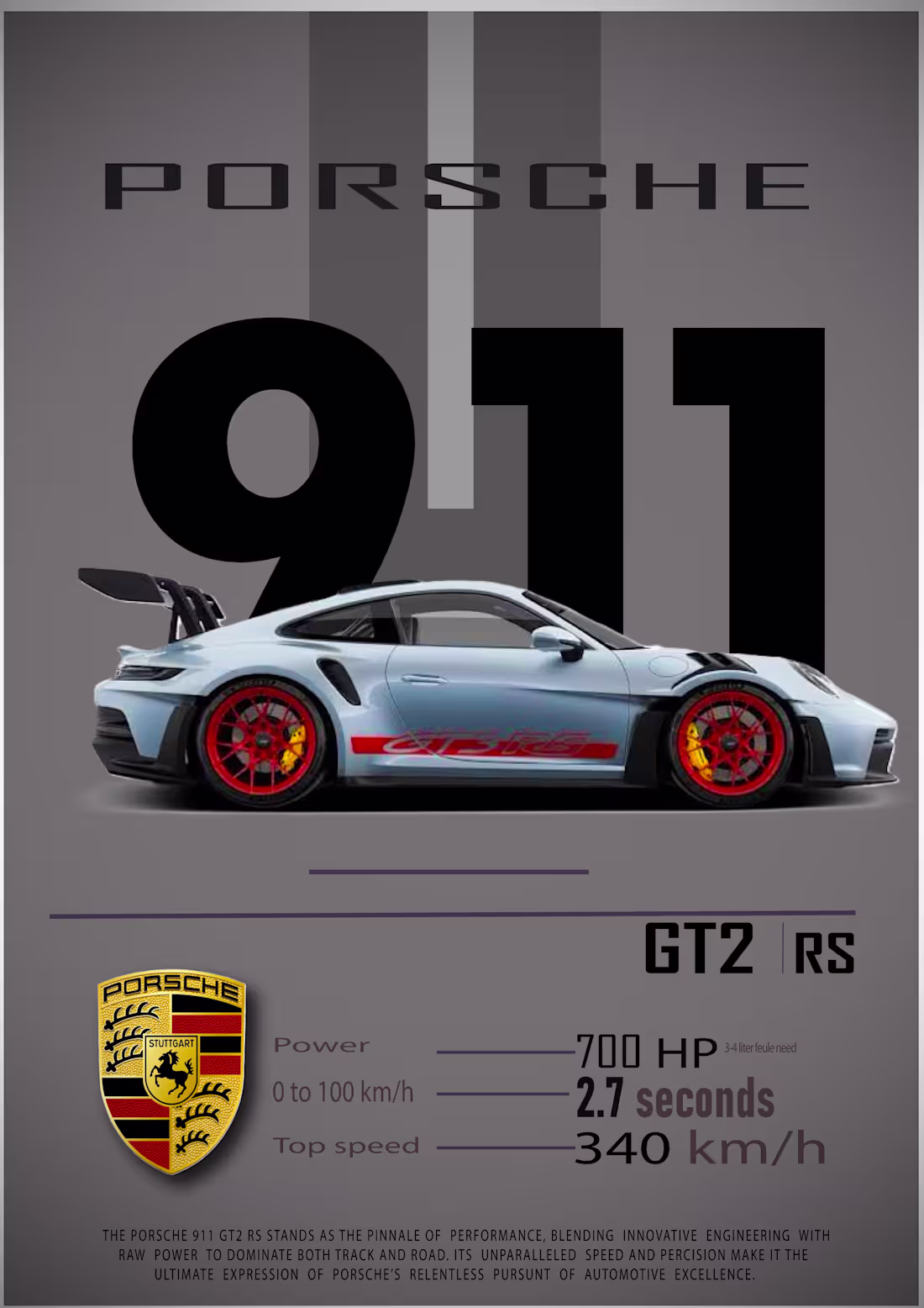 Cover image for  Porsche Automotive Poster Design