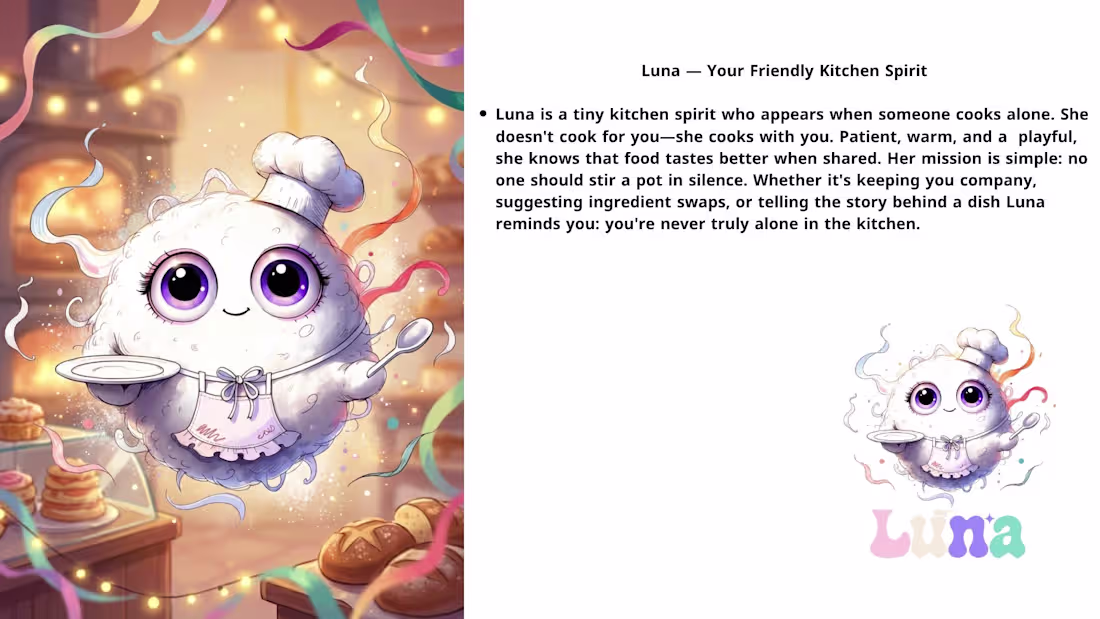 Cover image for :Luna — Kitchen Companion
Luna is
