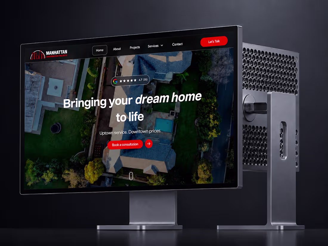Cover image for Manhattan Construction web design & development