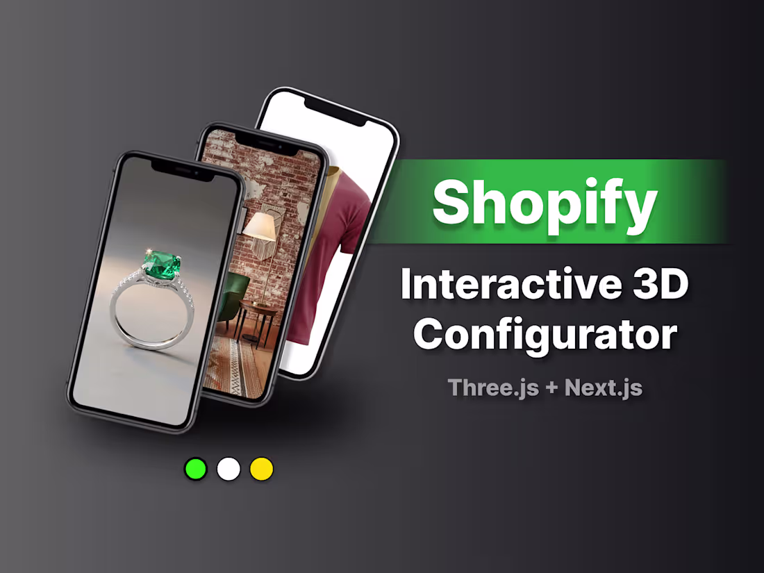 Cover image for Interactive 3D Product Showcase for Shopify Stores