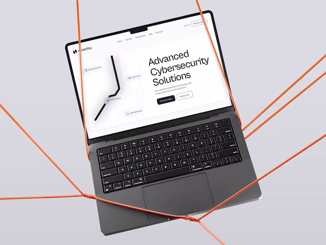 Cover image for Netability - Business site for a cybersecurity company