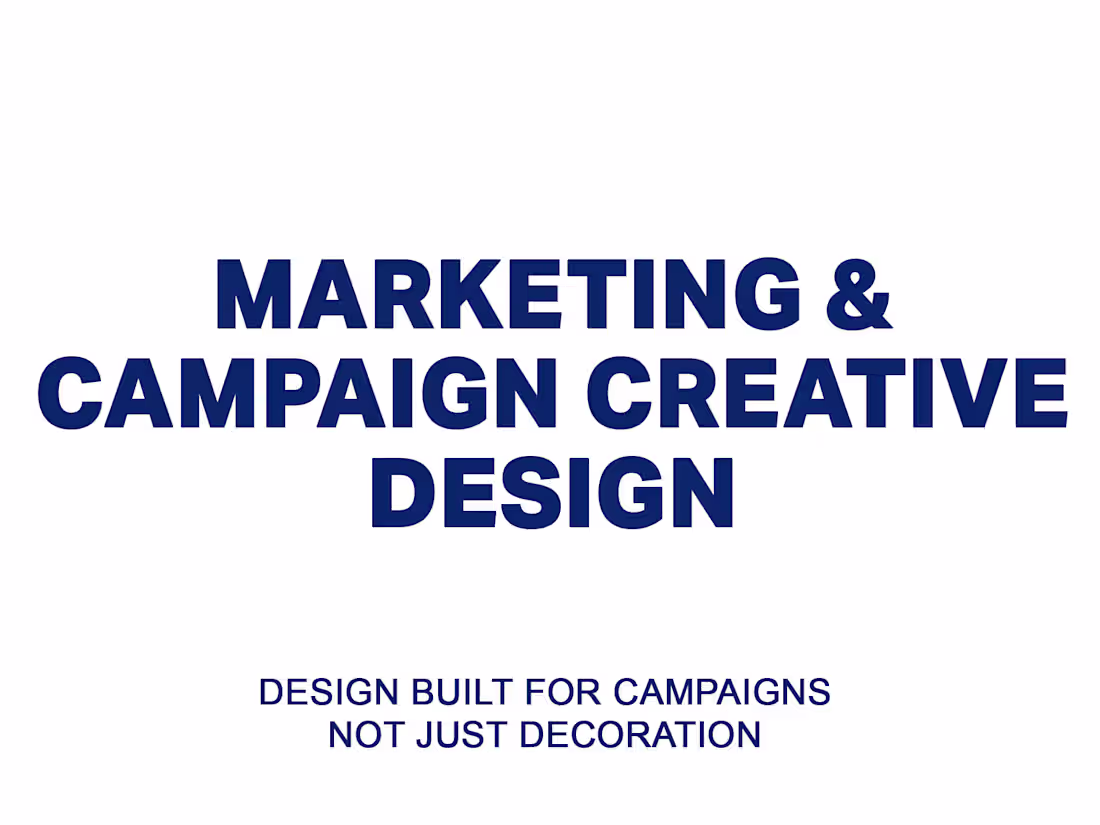 Cover image for MARKETING & CAMPAIGN CREATIVE DESIGN