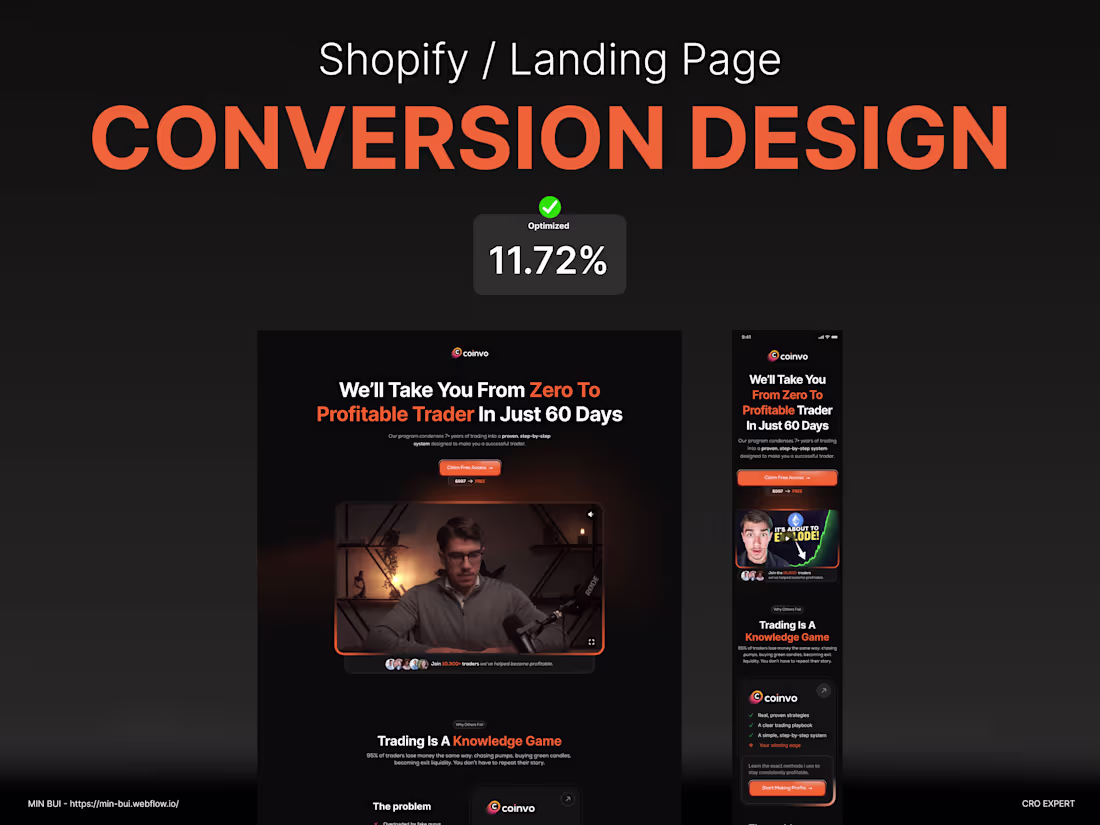 Cover image for 🚀 Landing Page Design (Conversion-Focused)