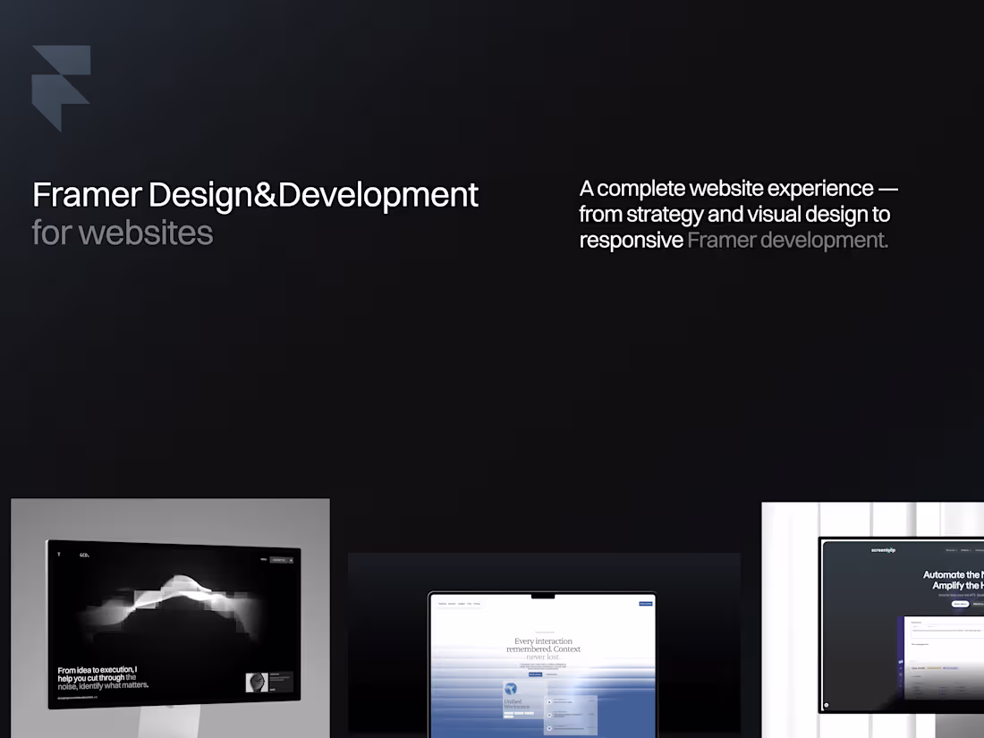 Cover image for Framer Full Landing Page Design & Development