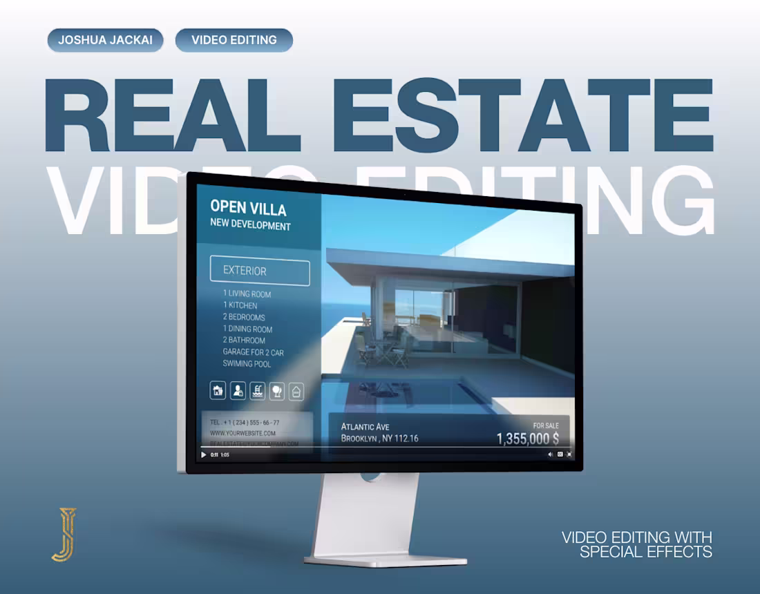 Cover image for Real Estate Video Editing – Joshua Jackai