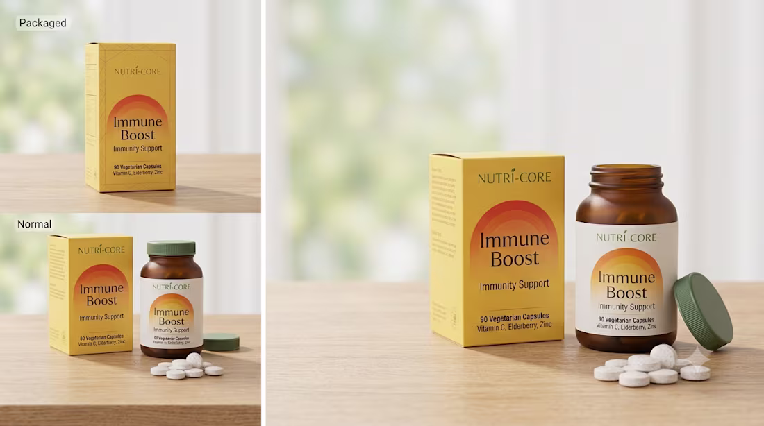 Cover image for Premium Immune Support Supplement Packaging