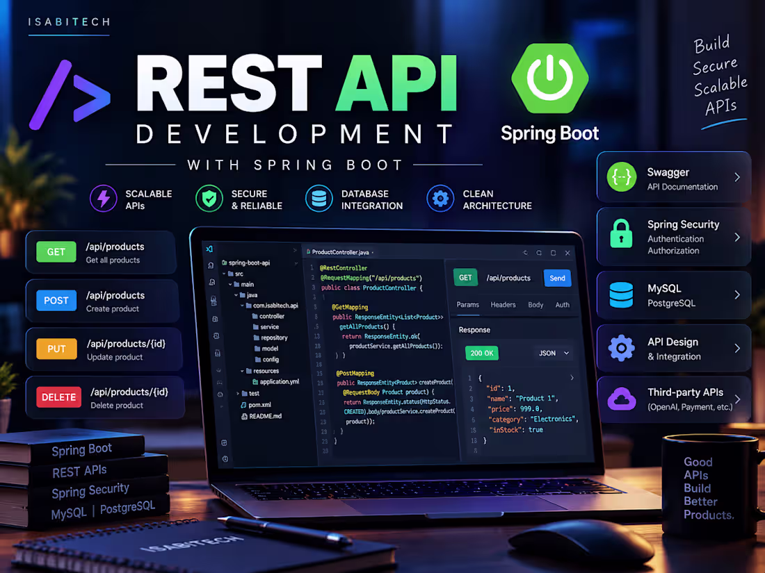 Cover image for REST API Development with Spring Boot