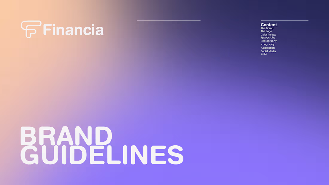 Cover image for Financia Identity Design :: Behance