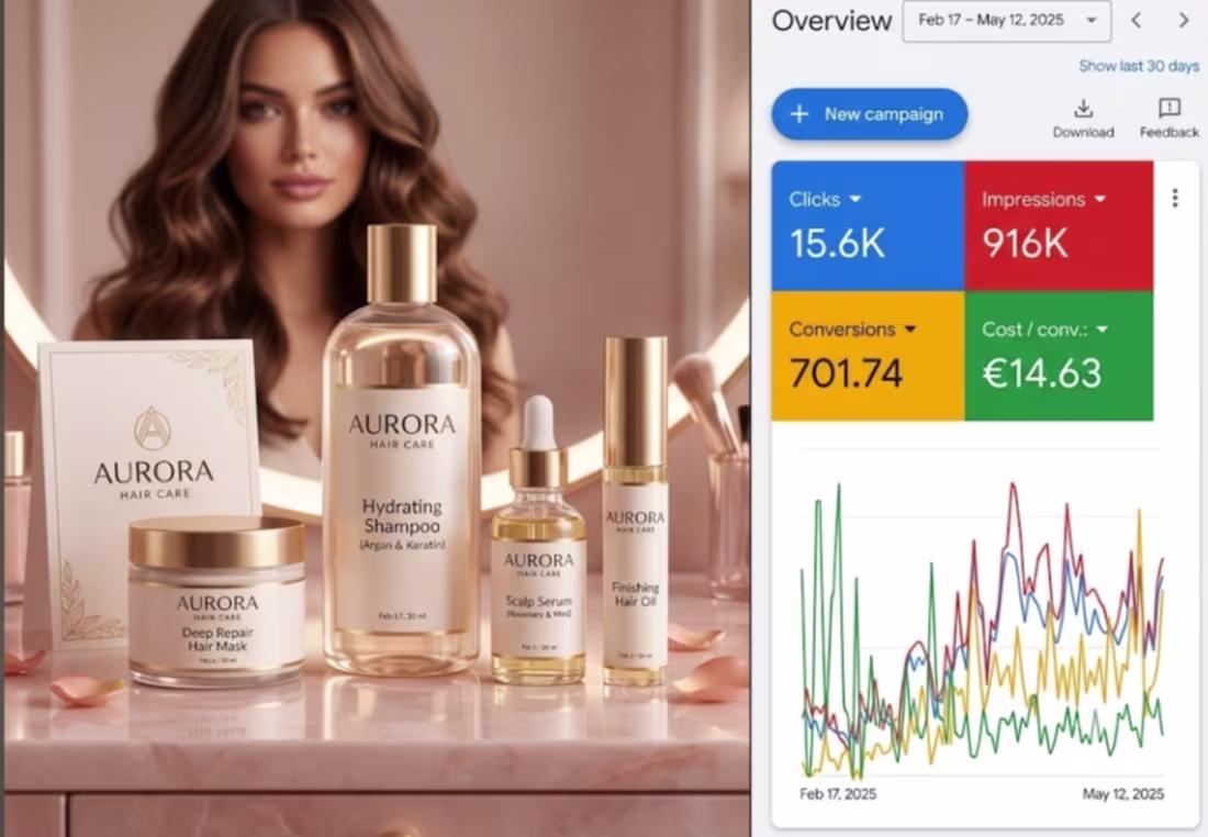 Cover image for Scaling a Hair Care Brand to 7.5X ROAS with Google Ads