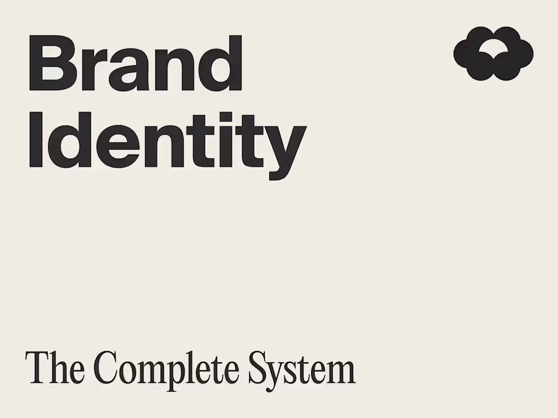 Cover image for Brand Identity – The Complete System