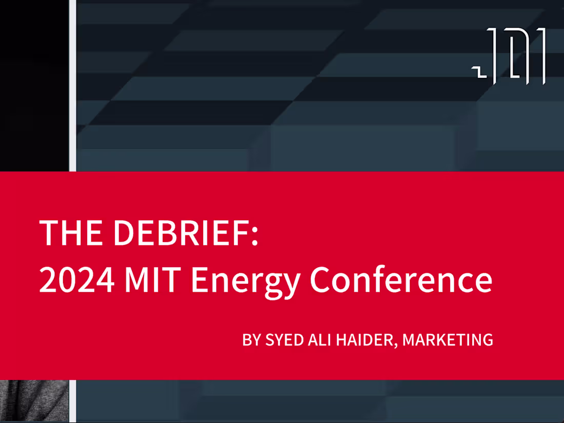 Cover image for The Debrief: MIT Energy Conference 2024