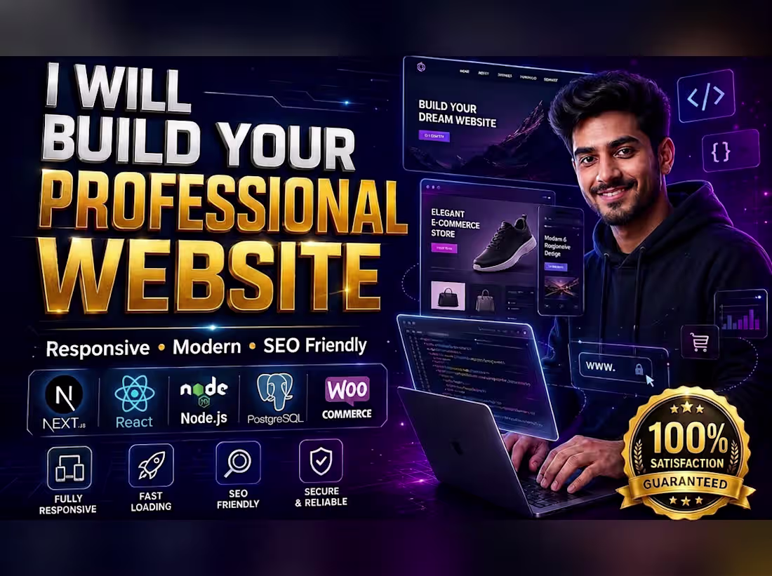 Cover image for Premium Custom Website Development | Next.js & React
