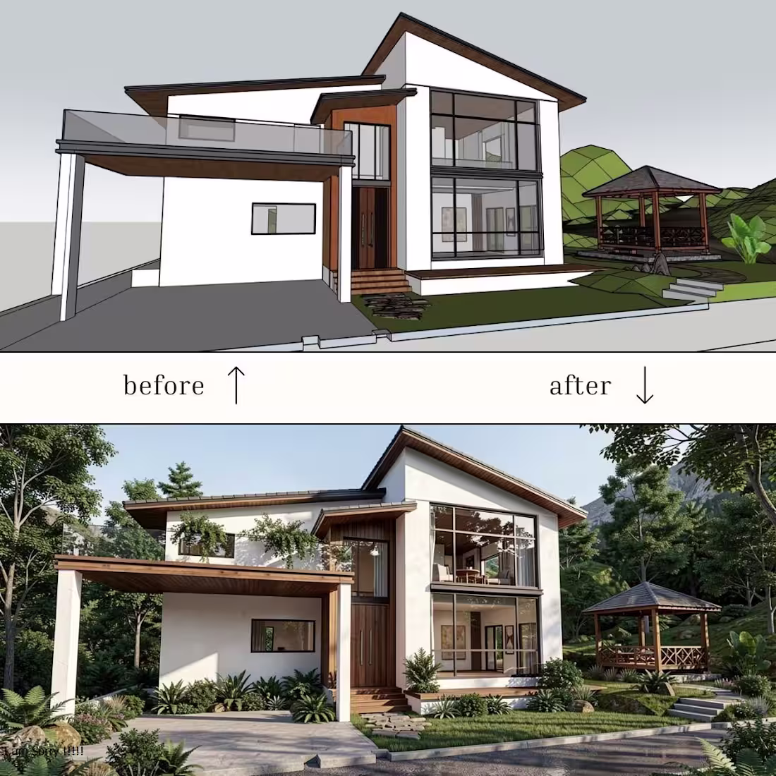 Cover image for SketchUp or Revit Model to Photorealistic Rendering