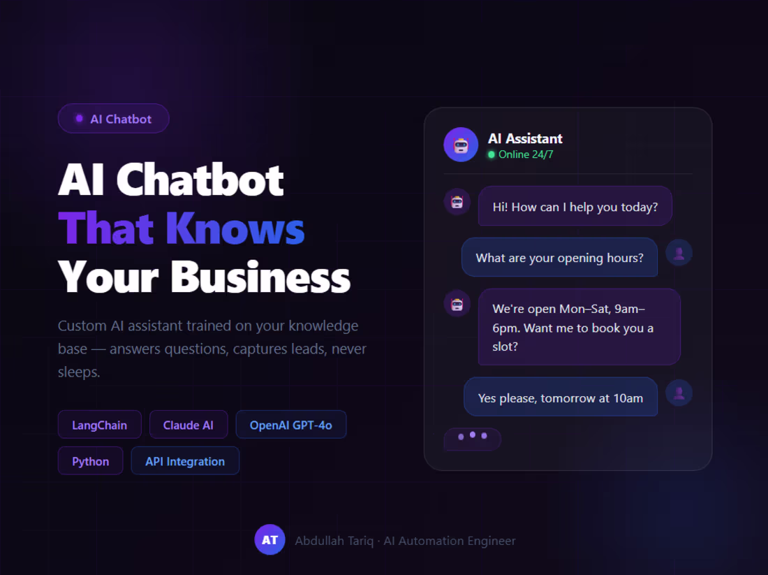 Cover image for AI Chatbot with Custom Knowledge Base