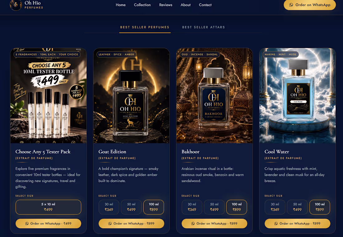 Cover image for perfume e com website