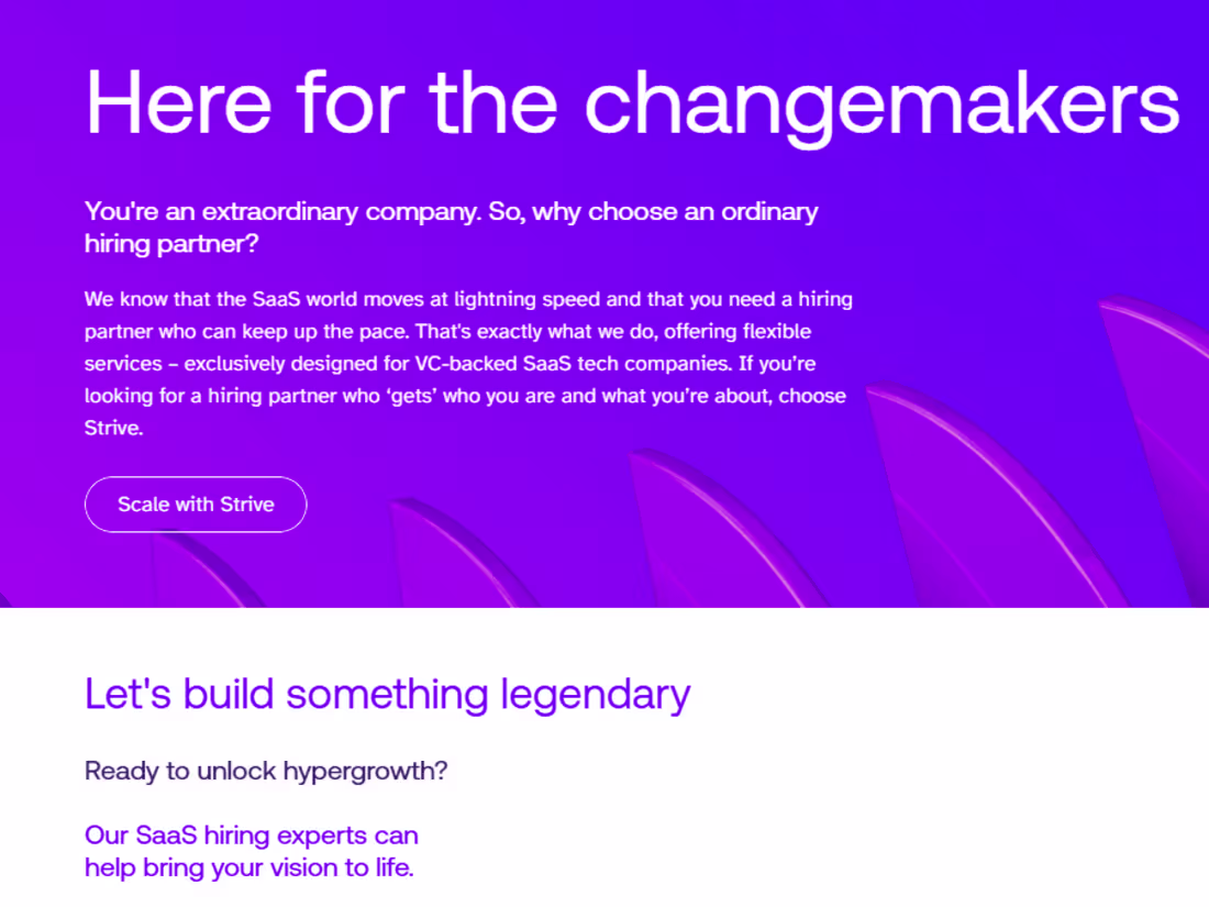 Cover image for Creating website copy for a SaaS recruiter 