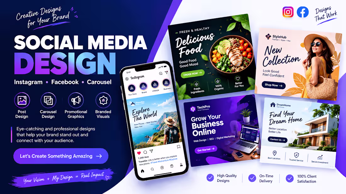 Cover image for Social Media Post Design For Your Brand