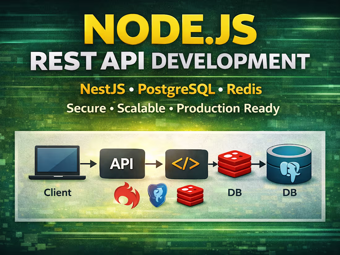 Cover image for Backend API Development with Node.js & NestJS