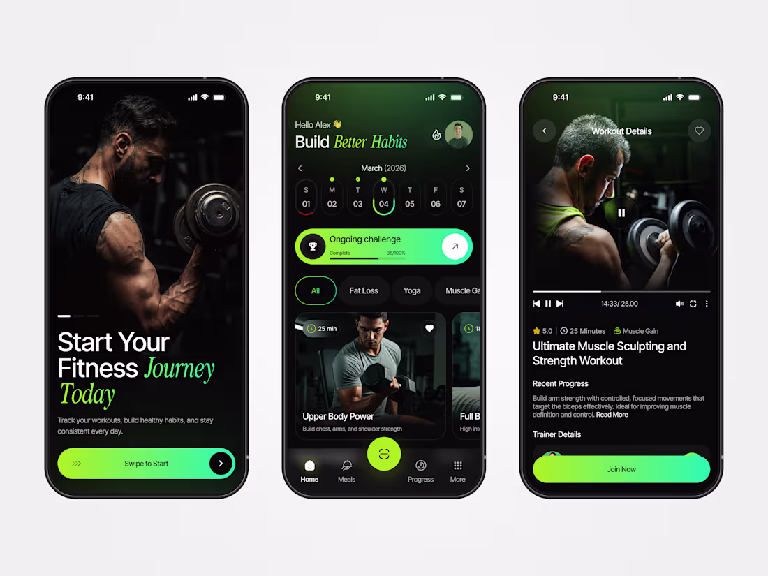 Cover image for Fitness App UI Concept 💪