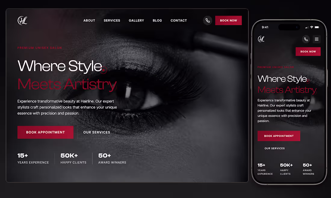 Cover image for Premium unisex salon.