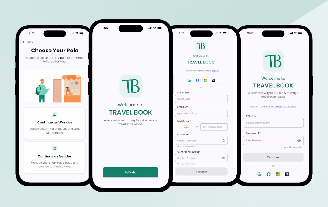Cover image for Travel Book Marketplace App UX Design